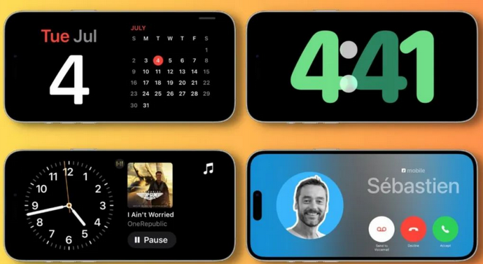 广昌苹果手机维修分享iOS17横屏充电待机显示有什么好处 
