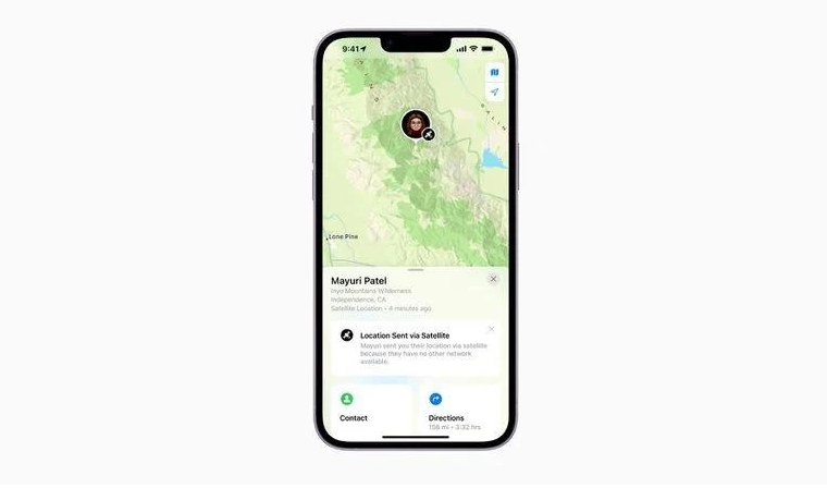 广昌苹果14维修分享iPhone14系列中 FindMy功能通过卫星分享位置方法教程 